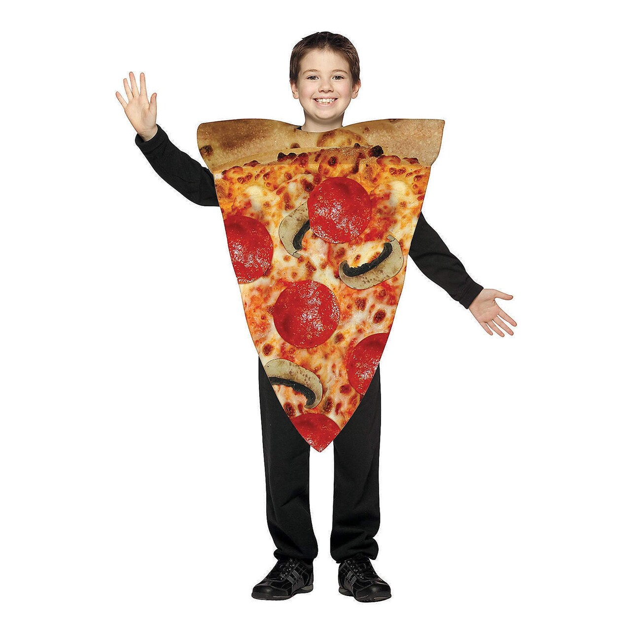 Fun Pizza Slice Unisex Costume Polyester Tunic for Kids Trick or Treat Parties